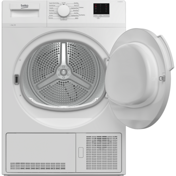 Beko DTLCE80041W 8kg Condenser Tumble Dryer - White - Image 2