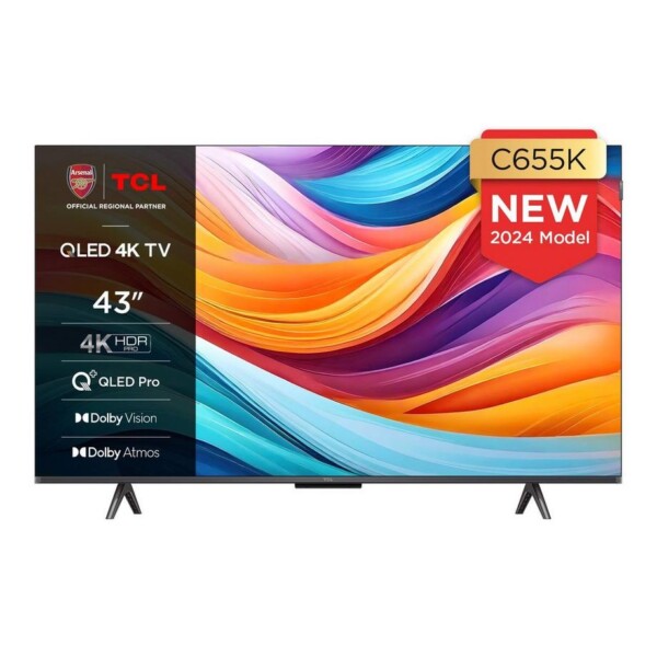 TCL 43C655K 43" 4K QLED HDR Pro Android TV