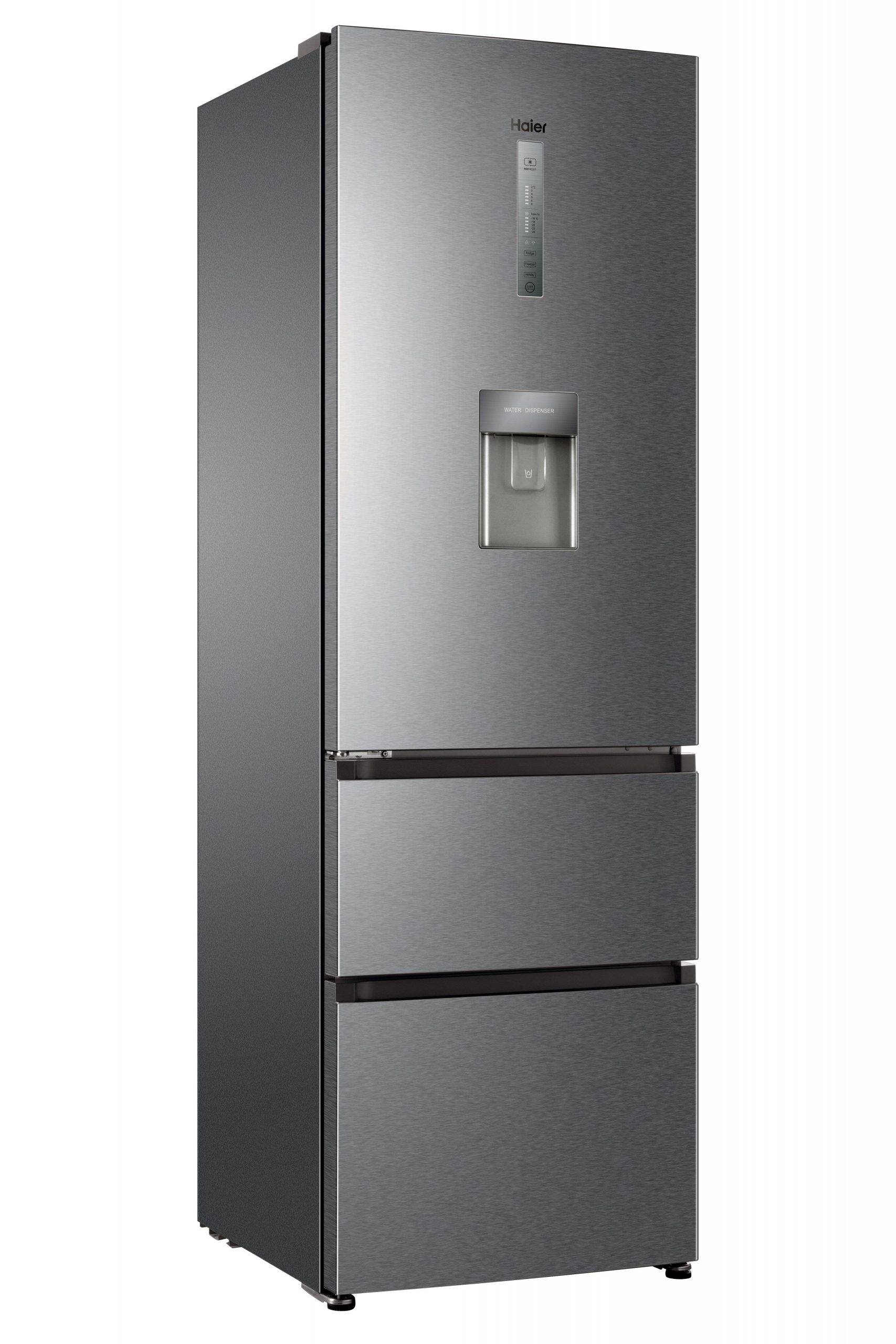 slimline silver fridge freezer