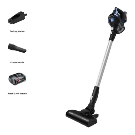 Bosch BBS611GB Cordless Vacuum Cleaner - 30 Minute Run Time - Black - PLUS Additional Battery