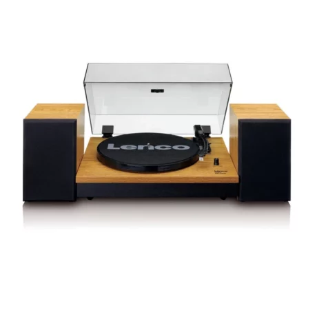 Lenco A003106 Lenco LS-300 Turntable & Hi Fi Speakers - Wood