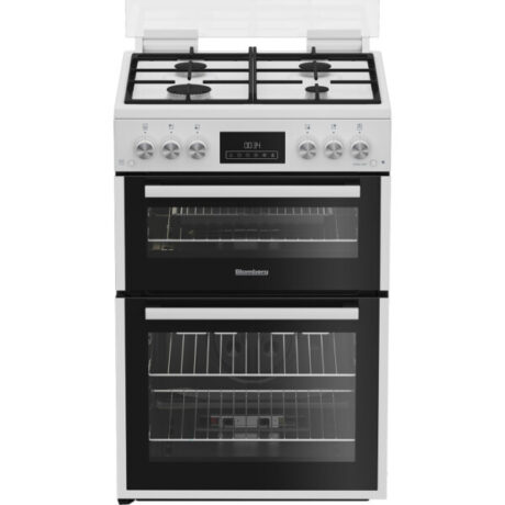 Blomberg GGRN655W 60cm Double Oven Gas Cooker with Gas Hob - White