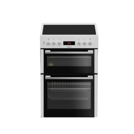 Blomberg HKN65W 60cm Electric Double Oven with Ceramic Hob - White