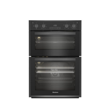 Blomberg RODN9202DX 59.4cm Built In Electric Double Oven - Dark Steel