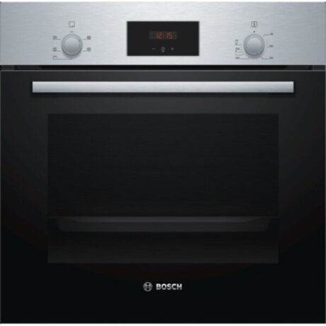 Bosch HHF113BR0B 59.4cm Serie 2 Built In Electric Single Oven with 3D Hot Air - Stainless Steel