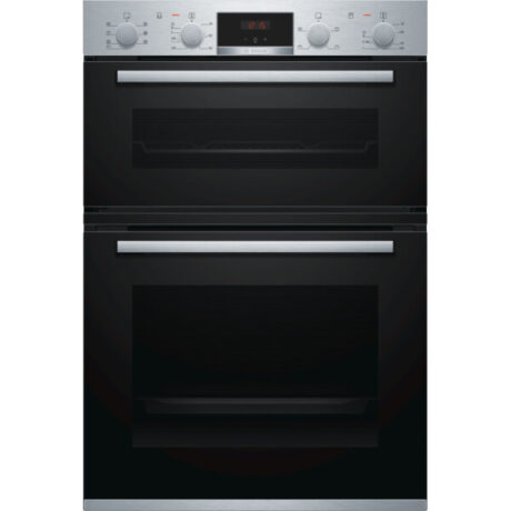 Bosch MBS533BS0B 59.4cm Built In Electric Double Oven with 3D Hot Air - Stainless Steel