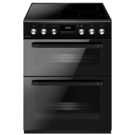 CDA CFC631BL 60cm Double Oven Electric Cooker with Ceramic Hob - Black