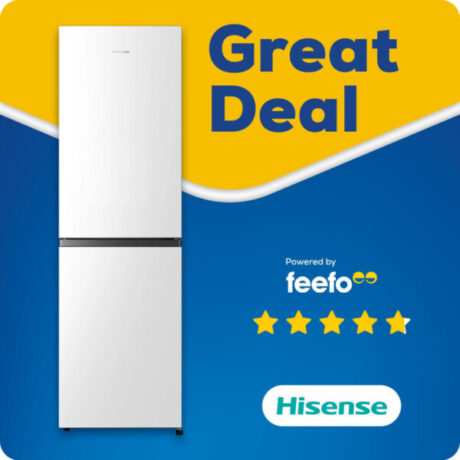 Hisense RB327N4BWE 55cm 50/50 Frost Free Fridge Freezer - White