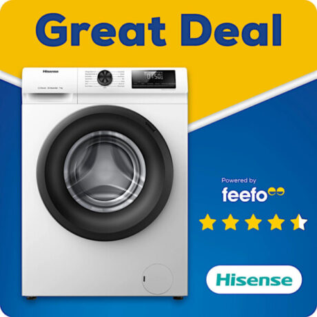 Hisense WFQP7012EVM 7kg 1200 Spin Washing Machine - White