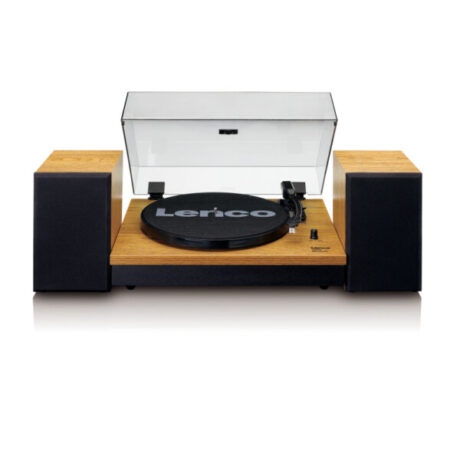 Lenco A003106 Lenco LS-300 Turntable & Hi Fi Speakers - Wood