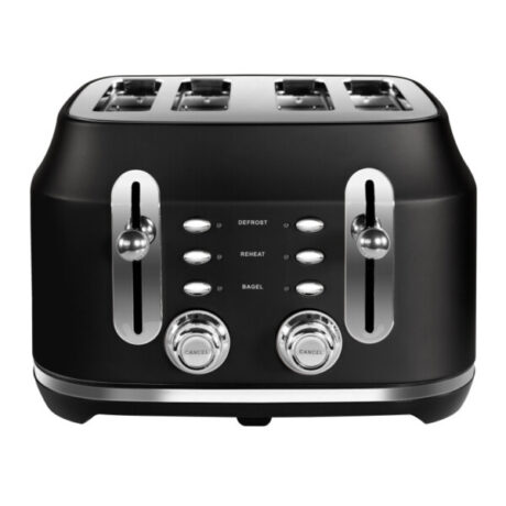 Rangemaster RMCL4S201BK 4 Slice Toaster - Matte Black