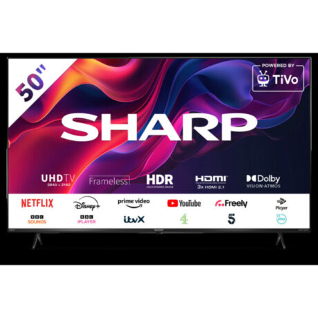 Sharp 4T-C50GK4245KB 50" 4K UHD Frameless Smart TiVo TV