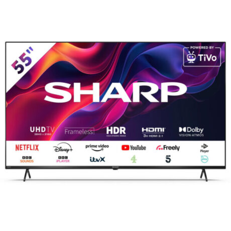 Sharp 4T-C55GK4245KB 55" 4K UHD Frameless Smart Tivo TV