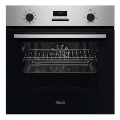 Zanussi ZOHHE2X2 59.4cm Built In Multifunction Electric Single Oven - Stainless Steel