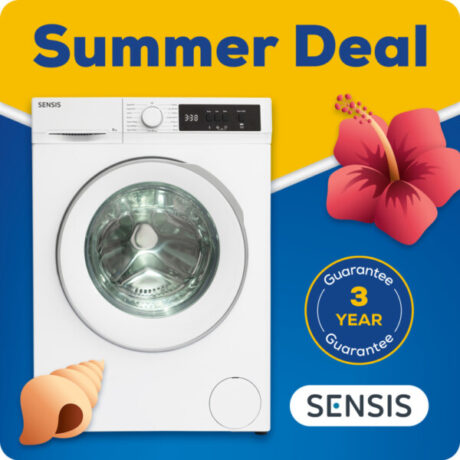 Sensis WMF01814AW 8kg 1400 Spin Washing Machine - White