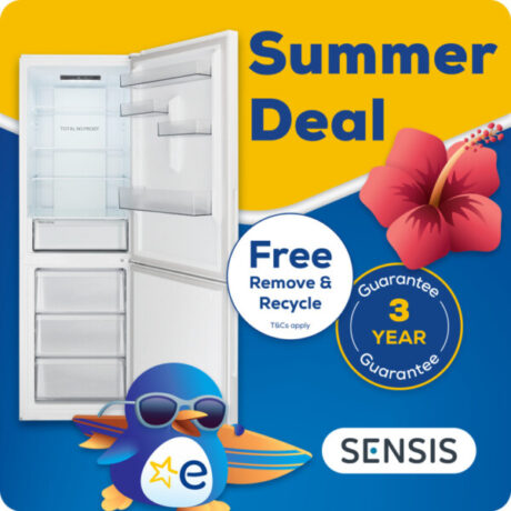 Sensis RFCMF0160EW Total NoFrost 59.5cm Fridge Freezer - White